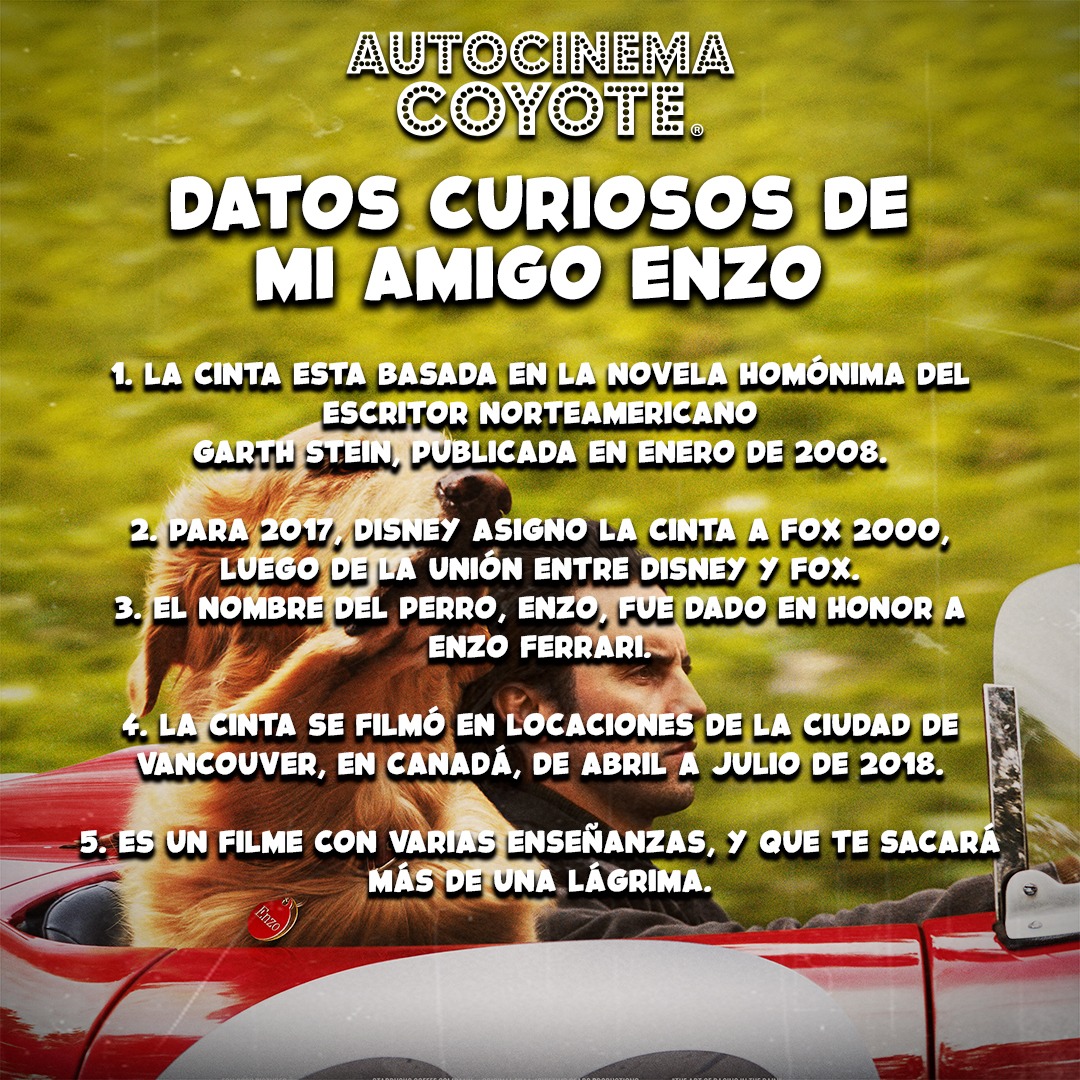AutocinemaC's tweet photo. Trae a tu mejor acompañante y disfruten de #MiAmigoEnzo en el #PETDATE 🤩🍿
💜 Boletos ya a la venta aquí: https://t.co/cIWhfvDNkG https://t.co/3WIZIdJFZI