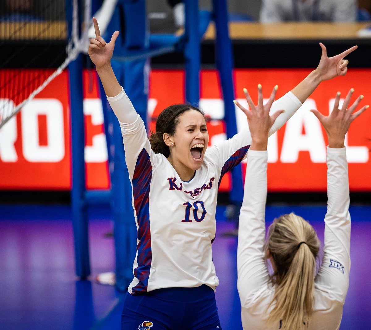 KUVolleyball's tweet photo. It’s about that time 🤭

#RockChalk | #KUVB https://t.co/xwr4Gj12B0