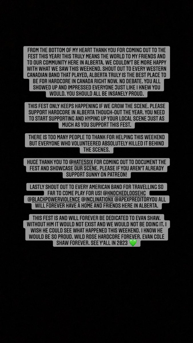 wild rose hardcore fest 🇨🇦 tweet media
