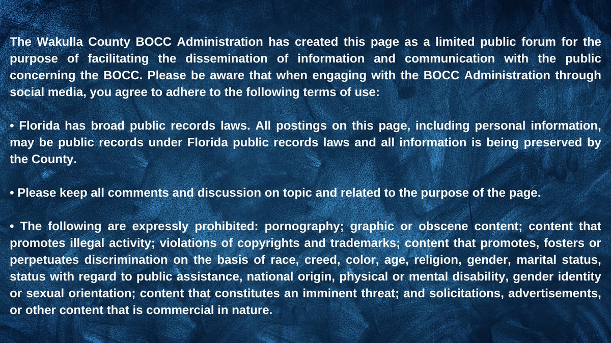 Wakulla County Board of County Commissioners tweet media
