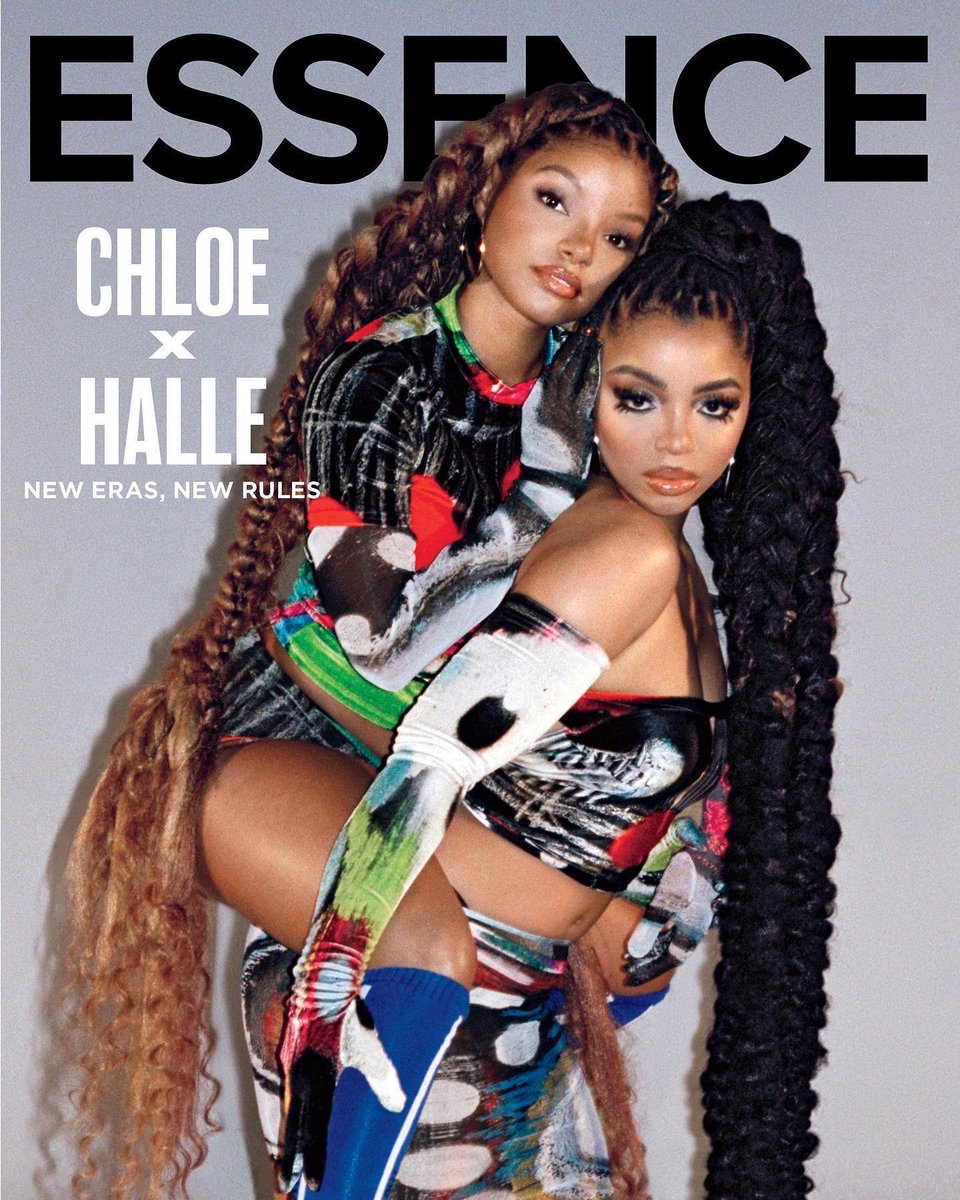 HalleBailey's tweet photo. honored to share this cover of @essence with my bestie @chloebailey !! 💗💗🙏🏽🙏🏽✨✨God is amazing https://t.co/qWT6WqH8gL