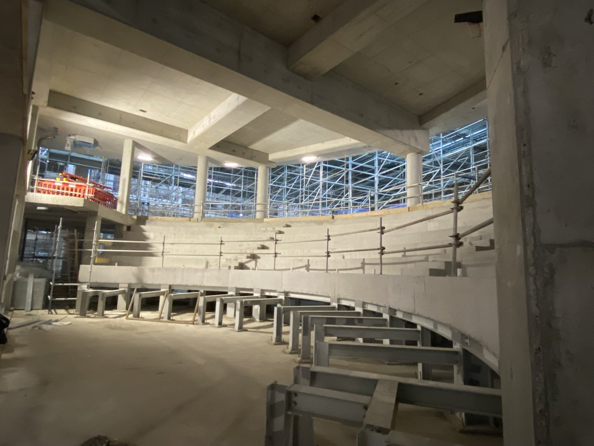 nch_info's tweet photo. Did you know❓Up to 2,500 students will learn at #ourchildrenshospital each year. Here you can see the 350 seat lecture theatre that will be at the centre of the learning experience in the hospital. https://t.co/HzjxmO9DsS