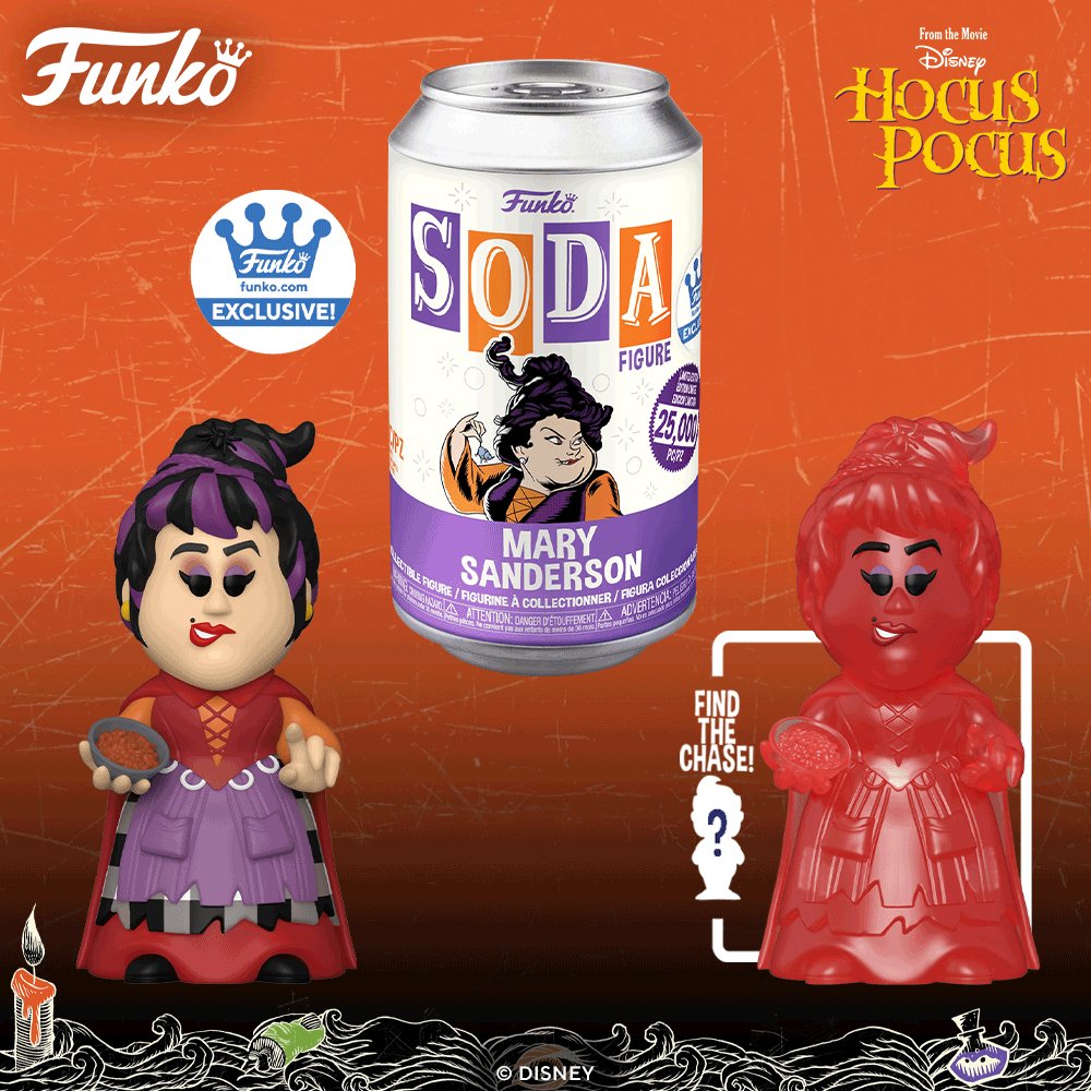 OriginalFunko's tweet photo. Brew up some fun with these bewitching additions to your collection! Add the Sanderson sisters from Disney's Hocus Pocus to your collection as https://t.co/K3eDyejCXA exclusive SODA figures with CHASE. Click to Notify! https://t.co/hTto97eyTJ #Funko #FunkoPOP #Disney https://t.co/mY382v4O3a