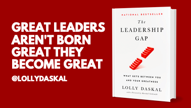 LollyDaskal's tweet photo. GREAT LEADERS AREN’T BORN GREAT THEY BECOME GREAT.

LEARN WHY: #1 NATIONAL #BESTSELLER >>> “THE LEADERSHIP GAP” BY @LOLLYDASKAL  https://t.co/QYxeTdA4Eb #THELEADERSHIPGAP #BOOK #LEADERSHIP #MANAGEMENT #HR https://t.co/iuDdourxlo