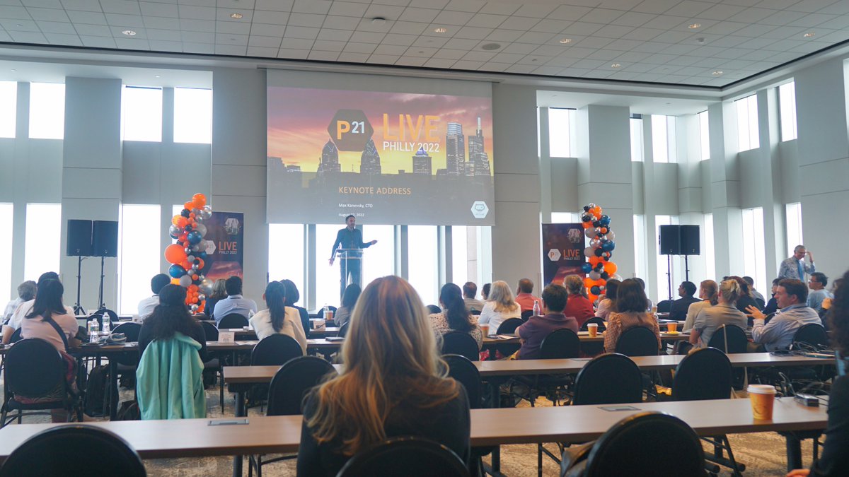 Day 1 of P21 Live 2022 is off to a good start! Thanks to the many customers joining us for the (in-person) reboot of our annual conference! #p21live