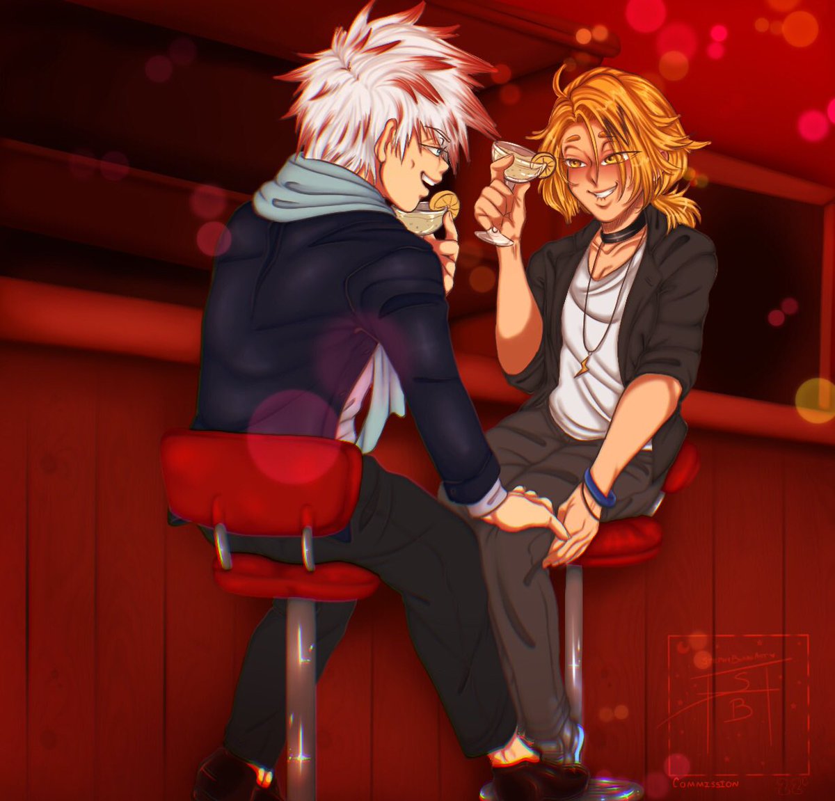 I’m proud to present this commission for @MmeHatter for their DabiKami long Fic! My art was commissioned for chapter 12 that went up today! If you haven’t read it you need to! 
Link to the chapter:
archiveofourown.org/works/40076124…
#dabikami