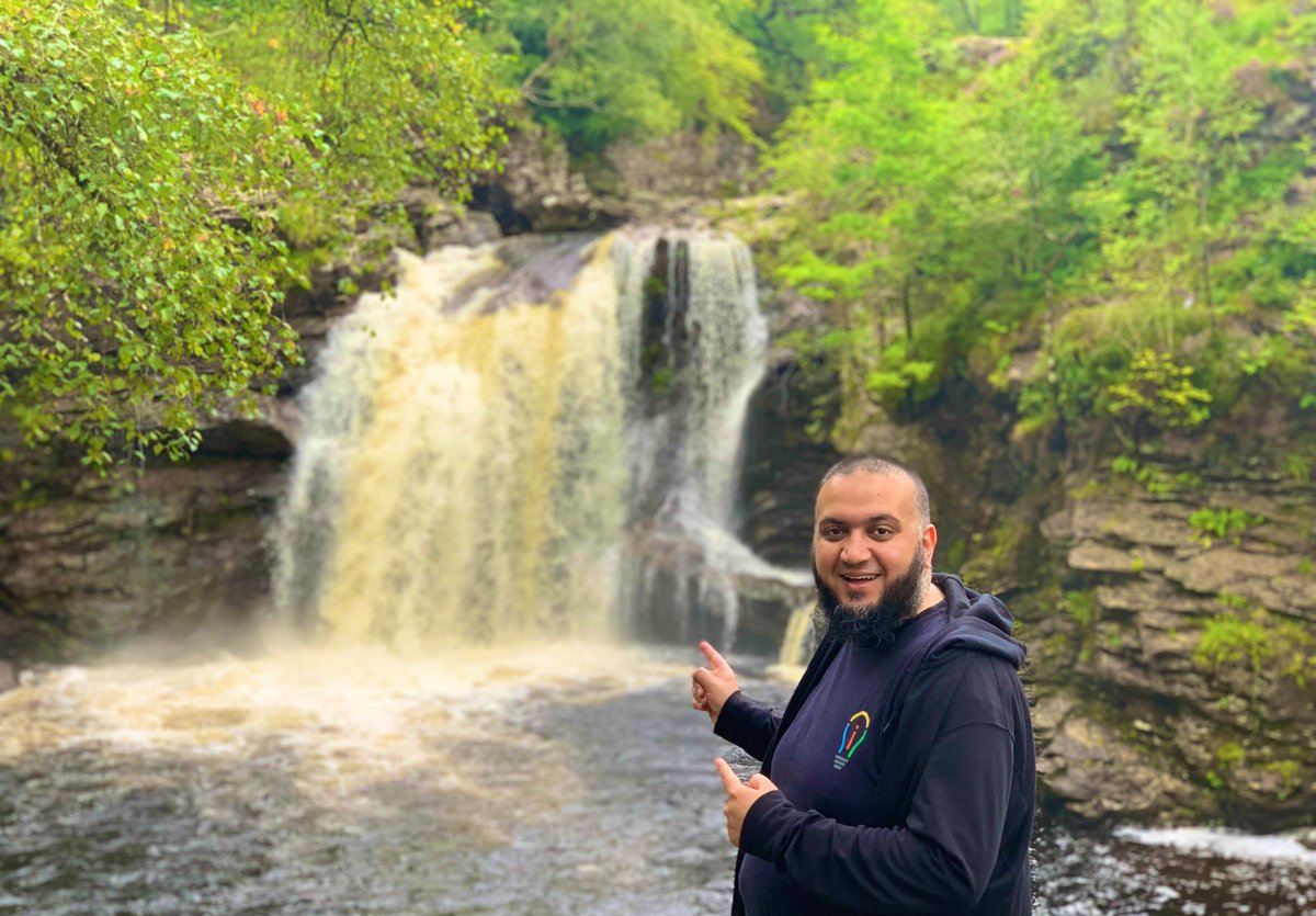 abid_patel's tweet photo. The A, B, I and the D has arrived at the #FallsOfFalloch! 😎🏴
Some amazing waterfalls in Scotland. What a view! 😍🏴
Of course, repping the wonderful #GoogleEI community! #LON19 #VIA20 🥰
#Waterfall #VisitScotland #FallsOfFalloch #AbidOnHoliday #AbidInScotland 😎 🏴 https://t.co/yFL5IGAc5U
