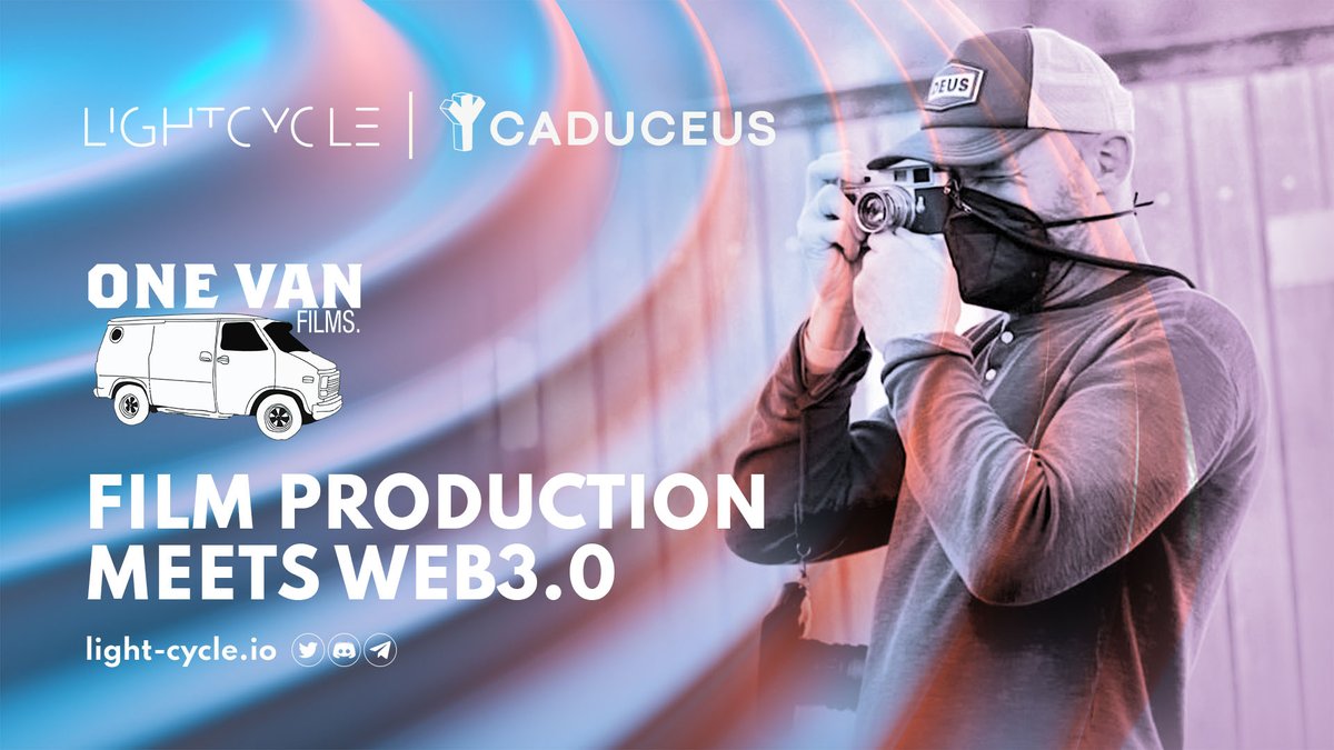 LightCycle_City's tweet photo. @lightcycle3dnft is thrilled to announce the partnership with #Hollywood @TheGentlemen producer - Ivan Atkinson and @OneVanFilms

Through the @Caduceus_CMP ecosystem, adopt innovative and creative photography to bring the #NFTs &amp; #DAO project to reward loyal fans and supporters. https://t.co/OEmmo4fC0I