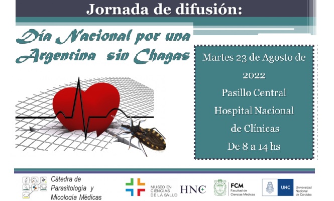 CoalicionChagas's tweet photo. Jornada de Difusión de la Enfermedad de #Chagas, por la @MedicasUNC, con motivo del Día Nacional por una #ArgentinaSinChagas

🗓️ 23/8
⏰ 8 a 14 h 🇦🇷
📍 Hospital Nacional de Clínicas (público general)

ℹ️  https://t.co/0YXdZfaDJP

#BeatNTDs #NTDs #VectorBorneNTDs #SaludPublica https://t.co/7MxWk5cbhD