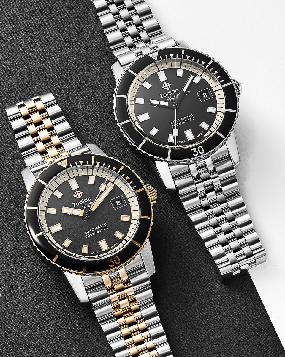 4AAAAart's tweet photo. Underrated diver. Zodiac Super Sea Wolf two tone.
Image Source: @ZodiacWatches
#design #watches #seadiver https://t.co/tQShlY7wte