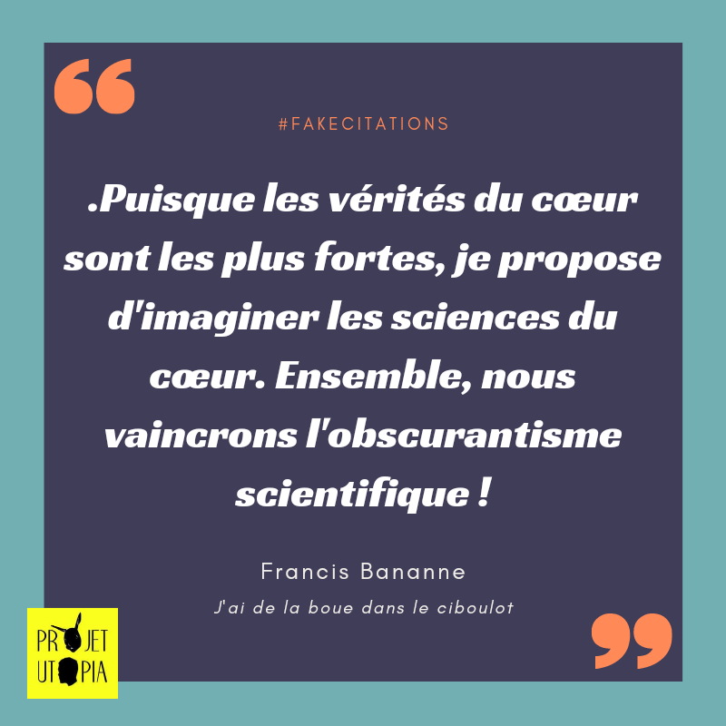 Utopia_Rabbit's tweet photo. L'astrophysique du cœur, la sociologie du cœur, la géologie du cœur, etc
💩 Toutes mes fausses citations bientôt chez votre disquaire. 💩
#fakecitations #conspiracy #complotisme #Sciences https://t.co/vHpmjIPBaw