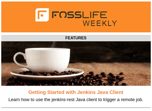 FOSSLIFE's tweet photo. Did you miss the latest FOSSlife Weekly? Read it now and subscribe to get it in your inbox every Thursday https://t.co/vO6P2nZhBt #OpenSource #FOSS #Jenkins #Java #internships #Outreachy #Brainjs #cybersecurity #AI #ClimateChange https://t.co/Mf25UgbdHw