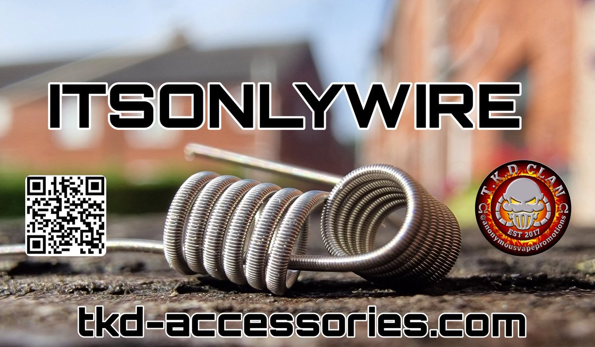 JohnnyBoyIsCraz's tweet photo. Looking for some high quality hand crafted why not treat yourself to some of @thekilteddevil1 use the discount code ITSONLYWIRE at the checkout https://t.co/Q1qeI6XTbf
#TKDcoils
#TKDClanmember
#TKDvapinggroup
#TKDcoilsrespect
#TKDcommunity https://t.co/TtU1W4RswC