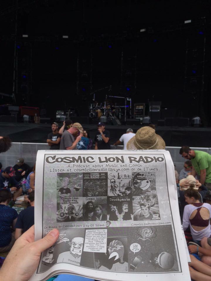 Elonifi's tweet photo. Flash back to #magnaball when I advertised my comic and podcasts in the @phish festival newspaper. @osirispod @RJBee_2 #phish @phishmagnaball #cosmiclionradio https://t.co/TobWBBp7bU