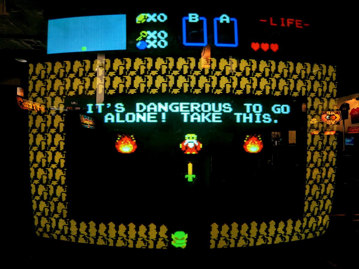 barcade's tweet photo. The Legend of Zelda turns 35 years old today—released #OnThisDay in 1987! Visit Hyrule on our PlayChoice machines at all NJ and NYC locations, Detroit and LA!! #Barcade #TheLegendOfZelda #LegendOfZelda #Zelda #Link #Nintendo #Zelda35 https://t.co/OgKtCRo8M6