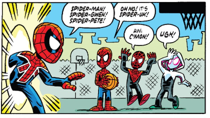 RT @paxification: PLEASE remember that Miles Morales is Spider-Man while Peter Parker is actually Spider-Pete https://t.co/z5vkyW82nJ