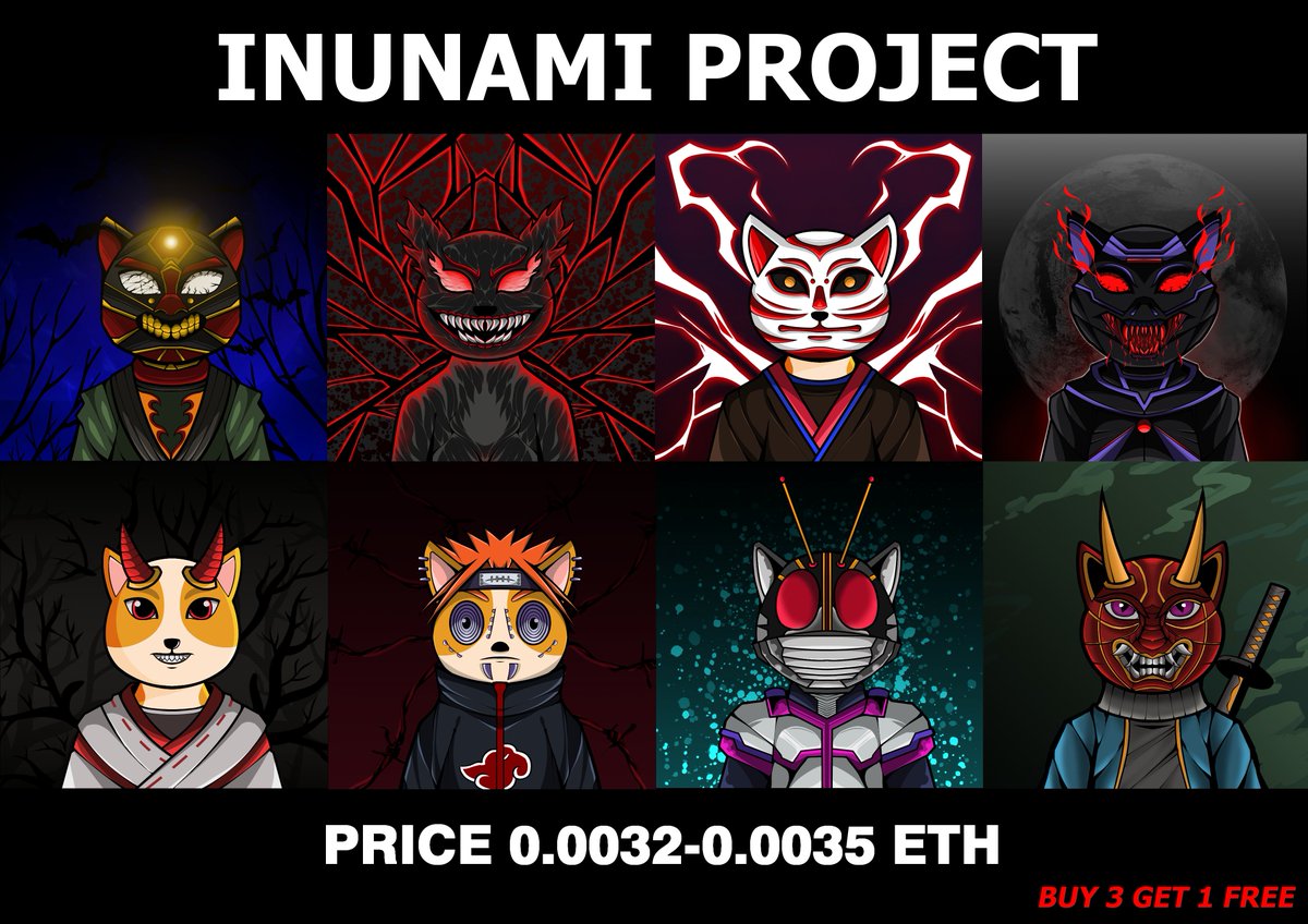 inunamiproject's tweet photo. @NftShiller5 Only 0.0032-0.0035 ETH
available on Opensea, Link https://t.co/SejKkghdKa https://t.co/jXO5Hs5LSn