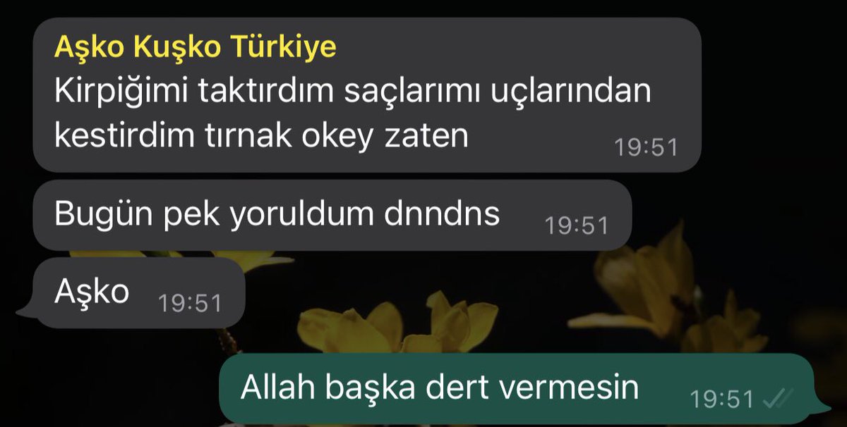 Kanka çok yorulmuşsun dinlen biraz ya