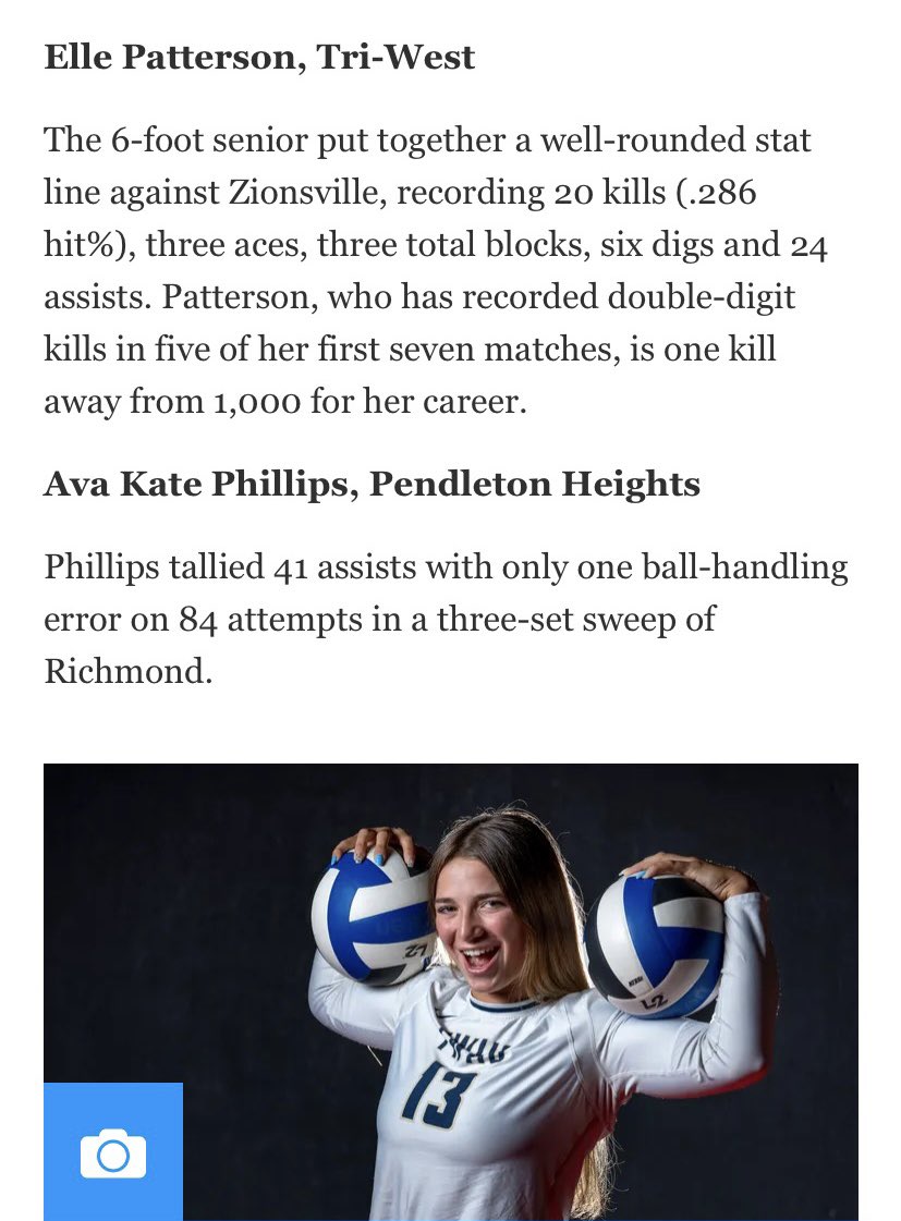 Scott Frye (@scottfrye37) on Twitter photo Congrats to Tri-West’s Elle Patterson for being nominated for <a href="/IHSAA1/">IHSAA</a> Volleyball Player of the Week! Support your fellow Bruin and <a href="/StagsVB/">Fairfield Volleyball</a> commit! Vote at link⬇️:
poll.fm/11182637
<a href="/TW_Principal/">Tri-West Principal</a> <a href="/triwestsports/">Tri-West High School Athletics</a> <a href="/spatte16/">Scott Patterson</a> <a href="/nwhsc1/">David Hobaugh</a> <a href="/triwestvolley/">Tri-West Volleyball</a> <a href="/Stagophile/">Stagophile</a> <a href="/IndianaPreps/">Indiana Preps</a> Congrats to Tri-West’s Elle Patterson for being nominated for <a href="/IHSAA1/">IHSAA</a> Volleyball Player of the Week! Support your fellow Bruin and <a href="/StagsVB/">Fairfield Volleyball</a> commit! Vote at link⬇️:
poll.fm/11182637
<a href="/TW_Principal/">Tri-West Principal</a> <a href="/triwestsports/">Tri-West High School Athletics</a> <a href="/spatte16/">Scott Patterson</a> <a href="/nwhsc1/">David Hobaugh</a> <a href="/triwestvolley/">Tri-West Volleyball</a> <a href="/Stagophile/">Stagophile</a> <a href="/IndianaPreps/">Indiana Preps</a>