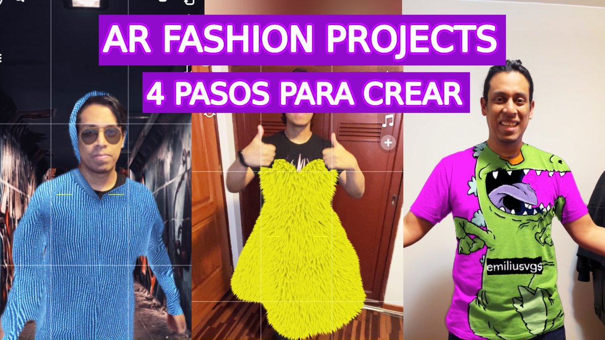 emiliusvgs's tweet photo. 4 recommendations to create AR Fashion Effects (EN Captions) https://t.co/WH1u9vwaiY #AR #AugmentedReality @lenslist @SnapAR https://t.co/sy5LL1iZjP