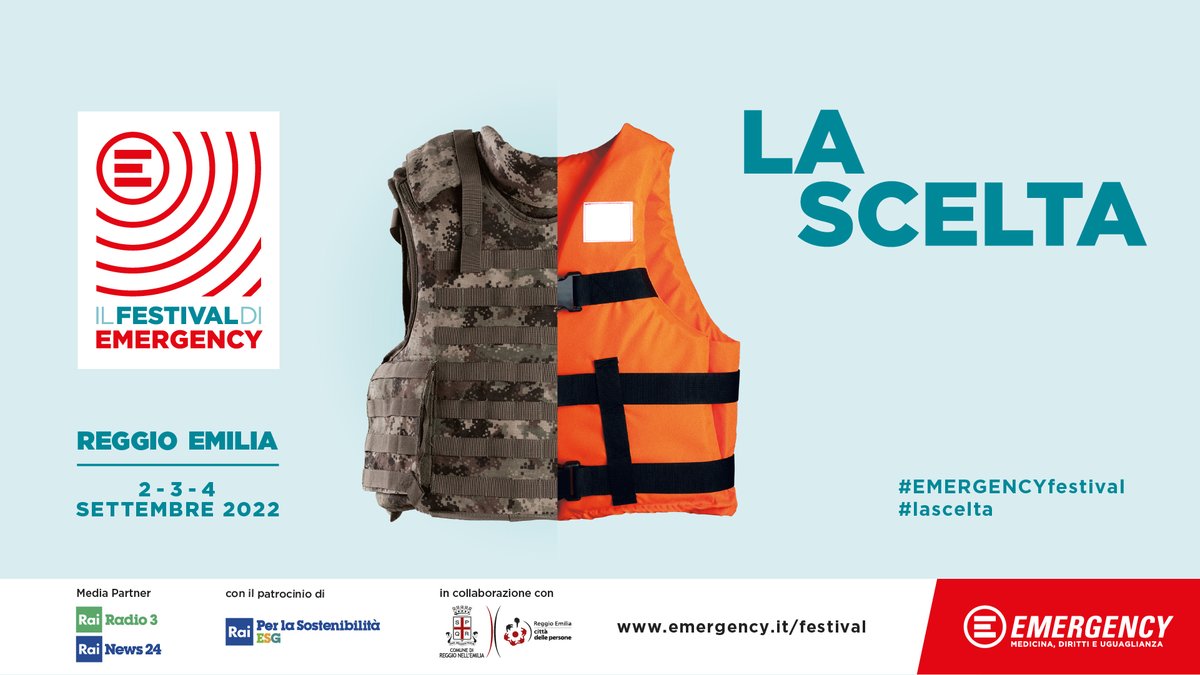 emergency_ong's tweet photo. Ultimi posti rimasti per partecipare agli eventi del nostro Festival a Reggio Emilia! Affrettatevi, tutti gli eventi sono a ingresso gratuito ma è necessario prenotare il proprio posto online: https://t.co/VH9VnVVZ3J #lascelta https://t.co/h5gGoR9mH1