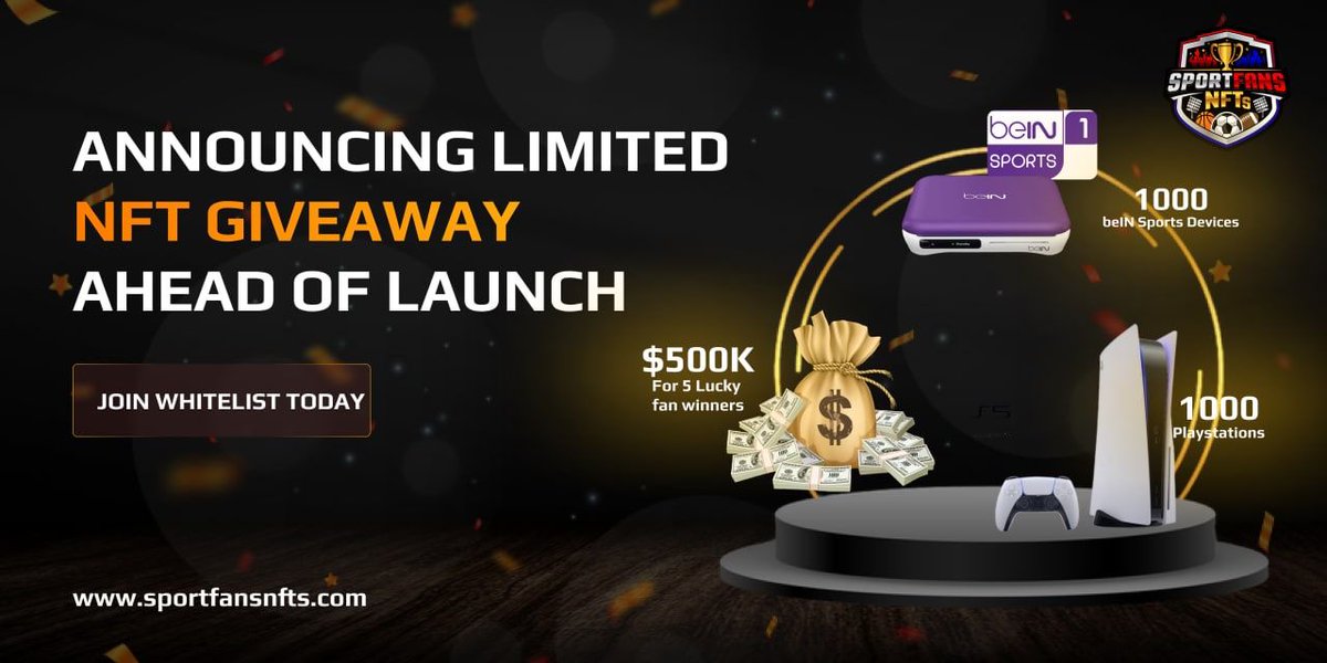 mariapazdelgado's tweet photo. 💫 Get ready for the action at #SportFansNFTs 💫 

Celebrate the most awaited tournament #FIFAWorldCup #Qatar2022 

🌟 Cheer for your team 
🌟 Earn guaranteed #Airdrops 

👇Check out the website for more details 
Whitelist Open = https://t.co/XS3H9xpIrs https://t.co/ZcTTPpgMuy