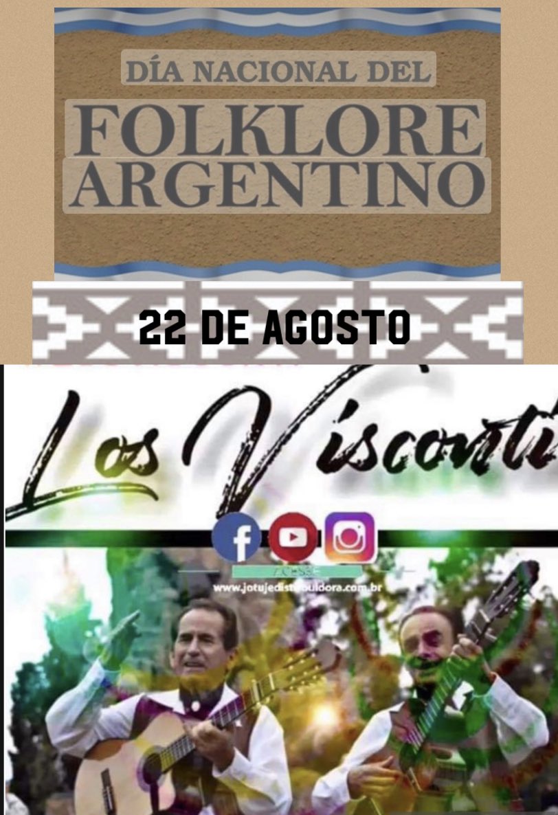 22 DE AGOSTO: DÍA MUNDIAL DEL FOLKLORE Y DÍA DEL FOLKLORE ARGENTINO