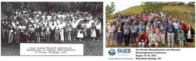 19th FASEB conference on Genetic Recombination &amp; Genome Rearrangement was just completed at the beautiful Steamboat. Many interesting talks/posters and engaging discussion. See then-and-now photos from this long running conference series of genomic stability. 
#GRGR22 #FASEBorg