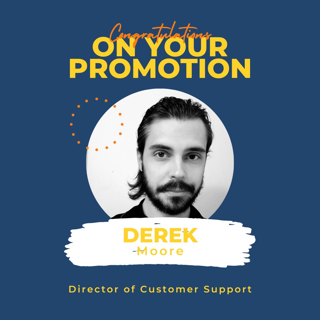 bbhnow's tweet photo. Sending a huge congratulations to Derek Moore on his recent promotion to Director of Customer Support! 🥳👏⁠
⁠
With Derek's experience in customer service and solutions, we are confident he will take our Support Department/Customer Service to the next level!⁠ https://t.co/GYIp7i6F7n
