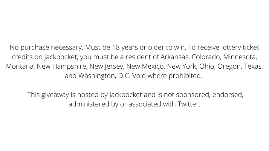 P.S.- 'Like' this tweet if you have an account on Jackpocket! 3 winners will be randomly selected every day from 8/23-8/26 for 1 free play.

Not on Jackpocket yet? Use code SOCIAL for your first lottery ticket free! 👇
bit.ly/3kDxN1b