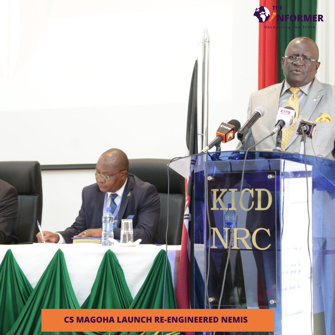 Informer_ke's tweet photo. CS Magoha launch re-engineered NEMIS
https://t.co/gMqhVbrRVc
#NEMIS
#TheInformer2022ElectionsKenya https://t.co/XqC9lUEZ9N