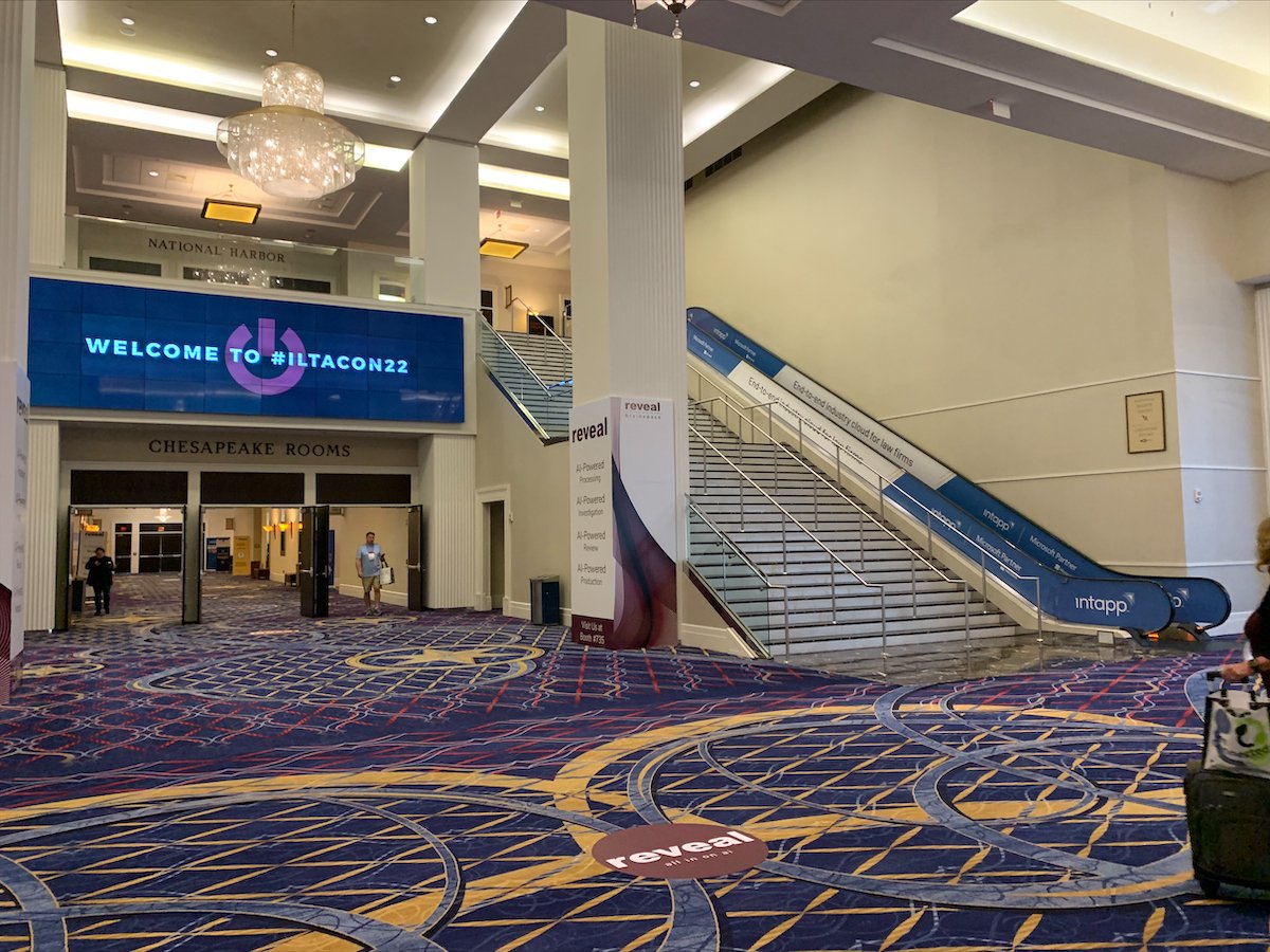 intapp's tweet photo. Day 1 at #ILTACON22 is off to a great start! SRO at Julia Montgomery's session this morning. #IntappOnePlace #ILTACON #ILTACON2022 @ILTANet https://t.co/Wd661fPiTO