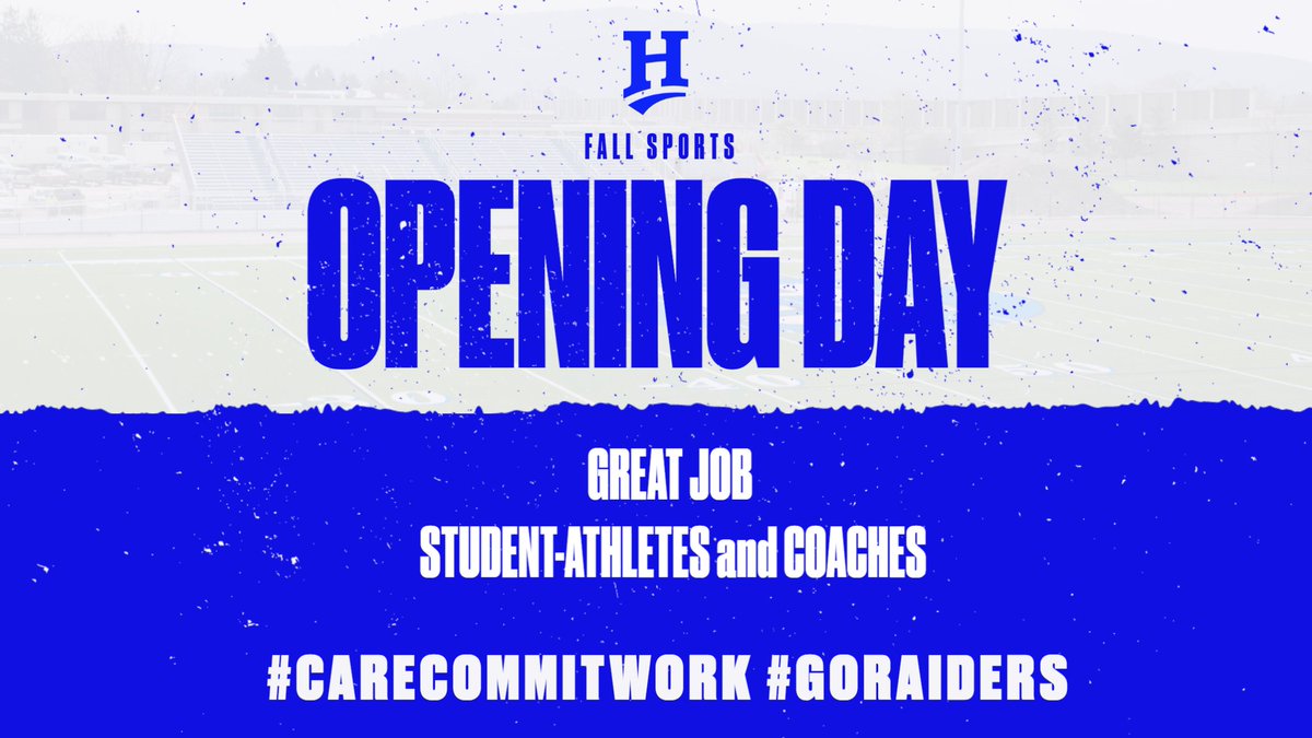 HorseheadsAD's tweet photo. Feels like a holiday! 1st Day of Fall Sports. Great seeing all of our Student-Athletes and Coaches working hard! Big things ahead this Season!
#CareCommitWork # GoRaiders https://t.co/b6giZ1FDGX