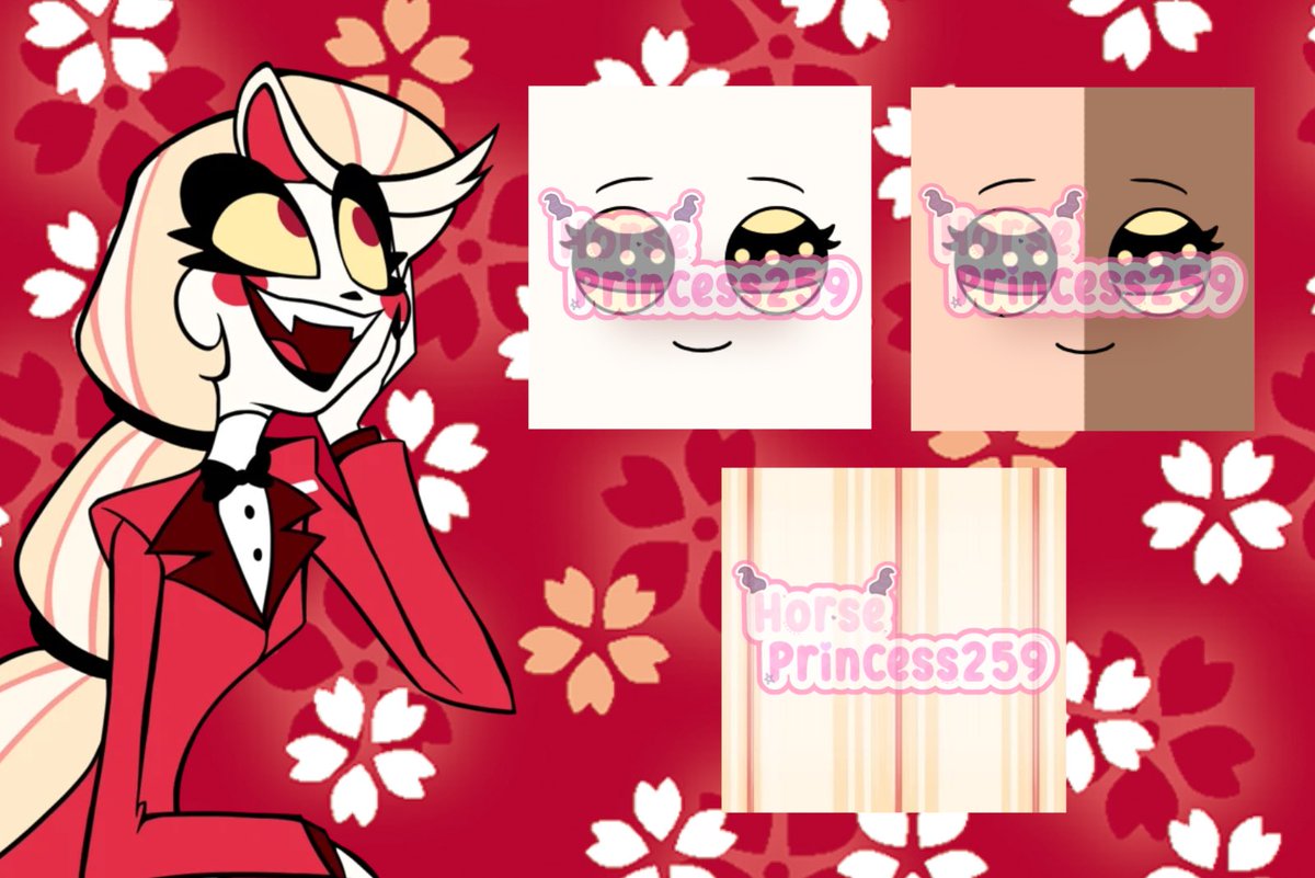 horseprincess23's tweet photo. ๐ฉธHazbin hotel & helluvaboss faces and hair textures๐ฉธ
I love these so I decided to make some for theses shows I hope you like them! What should I name them?
#royalehigh #rhart #royalehighart #katerhfaces @Kittzillaa @VivziePop #HelluvaBoss #HazbinHotel https://t.co/59Lj9oZi6q