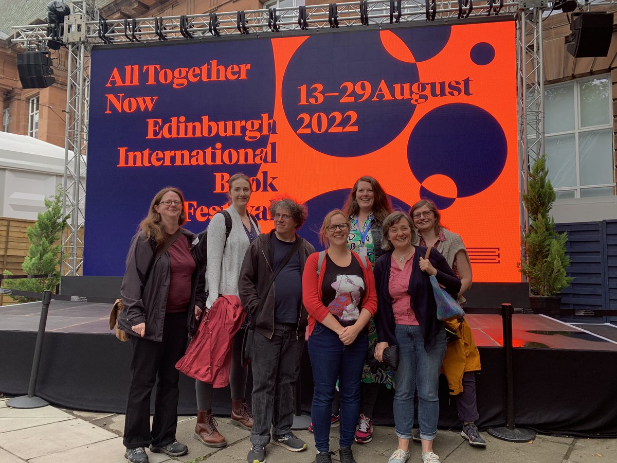 PoetLyall's tweet photo. Great to meet a host of the #DebutLab @edbookfest today as well as the lovely @atarbuck @a_pirmohamed @AJBee888 and @literaryharriet
@scottishbktrust @CreativeScots
Thanks @MortonAlasdair for bringing us all together! https://t.co/nfQqTtMzYc