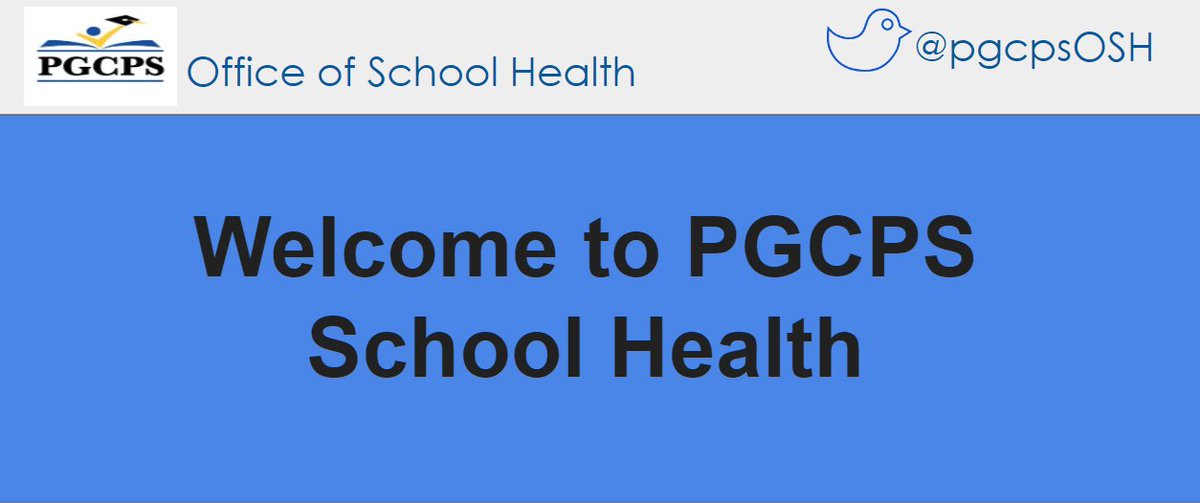 PGCPS Office of School Health tweet media