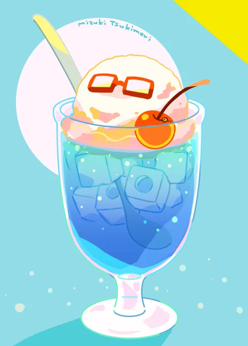  #TLが熱中症にならないように作品で水分補給 