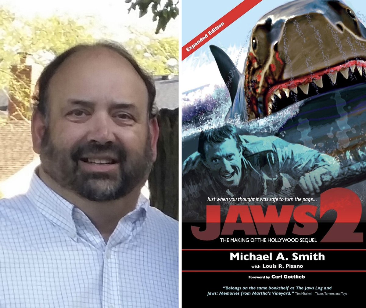 derekduvallshow's tweet photo. Duvall Nation, Episode 78 is LIVE! Meet Michael A. Smith (@the1stMovieMike ), Film Critic &amp; Author of “Jaws 2: Making of the Hollywood Sequel”.
#Jaws #jaws2 #shark #PodNation #FilmTwitter 
Promo: @surelypodcast @GTDRockyPodcast @KatieKinder1 @janae_sergio 
https://t.co/dhsdflcFhp https://t.co/GzD3a1D361