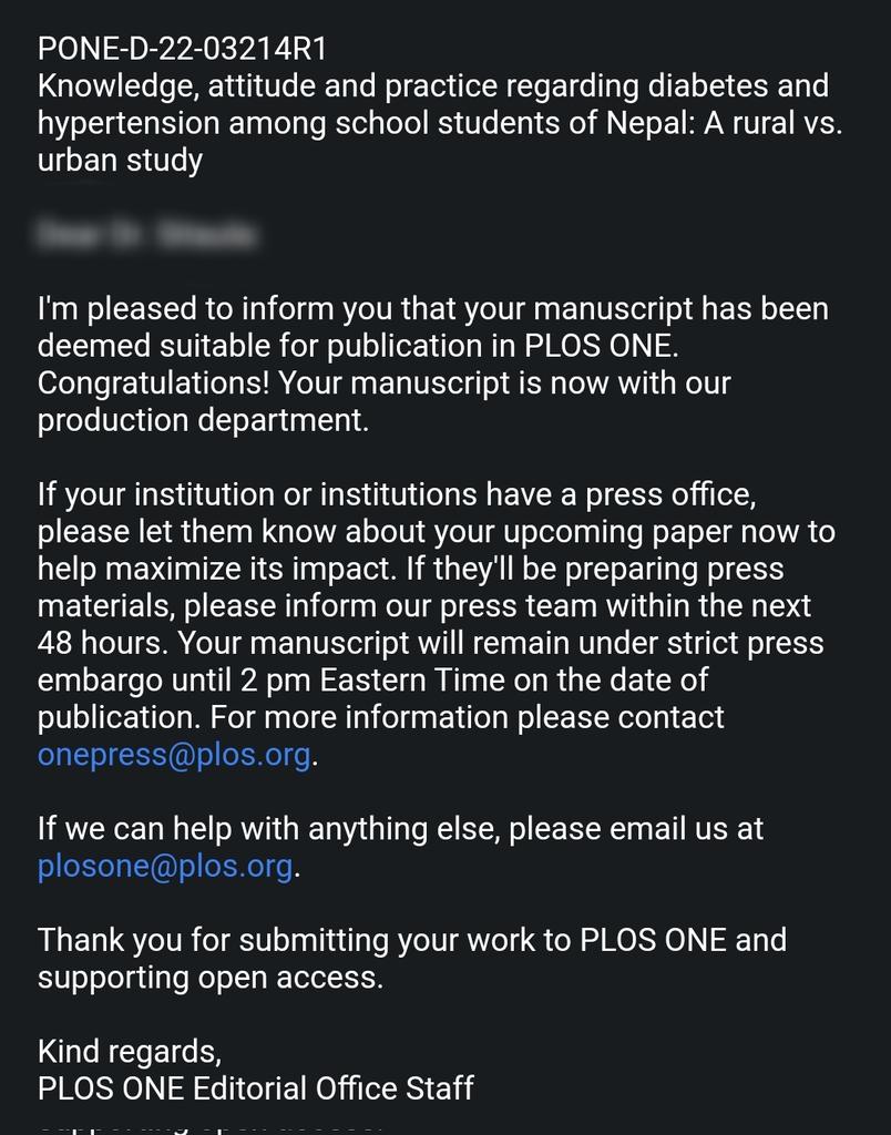 Hinsac2052's tweet photo. We started this survey nearly a year ago. After this long wait we are finally here. Accepted in PLOS ONE. Congratulations team. https://t.co/pxkNmaRxY1