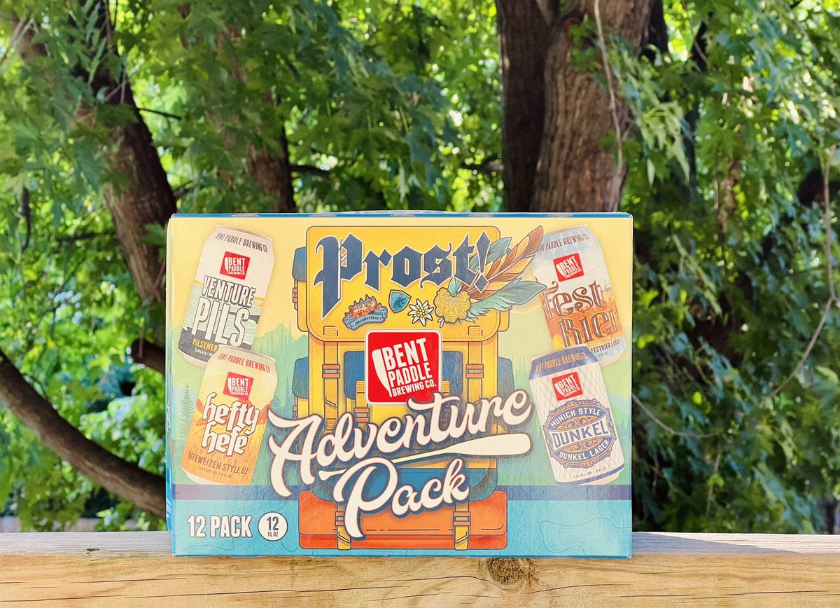 bentpaddlebeer's tweet photo. New Adventure Pack coming soon 👀

Our Prost! Pack brings forth a variety of German-Style inspired “biers”. Backpack across Germany with us and raise a pint to traditional style. Prost! and onward and upward to great adventure! https://t.co/E2gqnOl7cs