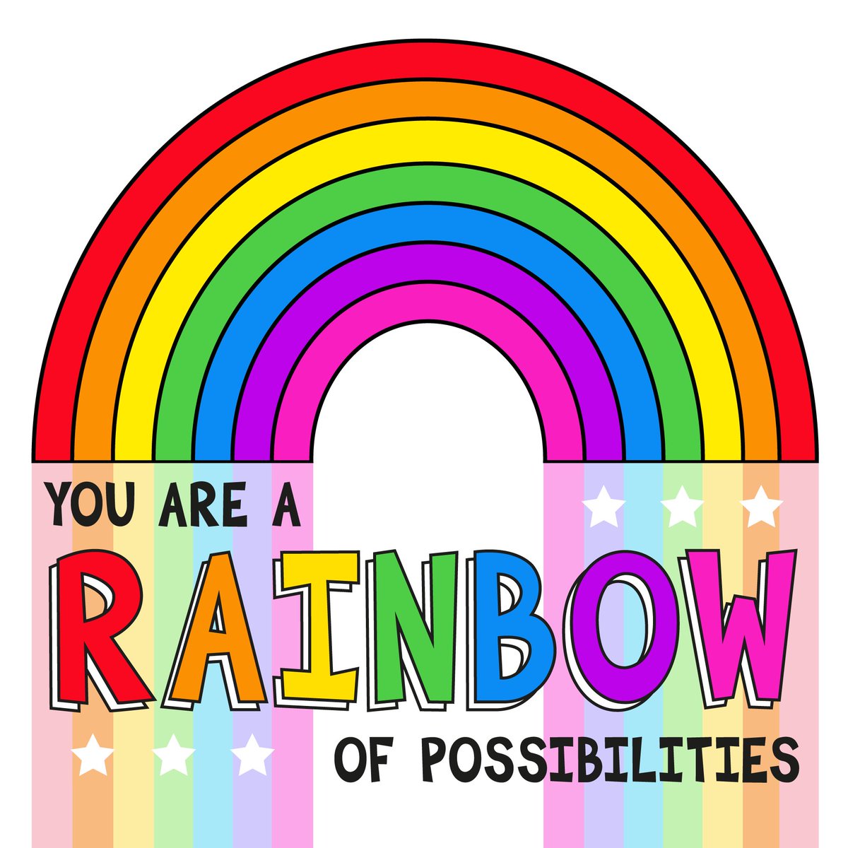 ColourTheirDay's tweet photo. It’s true! Start the week as you mean to go on…. anything is possible! 
❤️🧡💛💚💙💜💖
#youarearainbowofpossibilities #rainbowofpossibilities #rainbowlove #rainbowlover #rainbowart #anythingispossible #iloverainbows #rainbowlife #colourtheirday #colourclubcommunity https://t.co/Zp1Ok07EuX