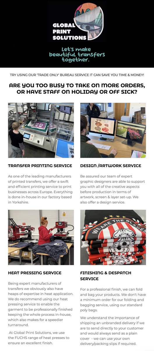 GlobalPrintSolutions (@globalprintsuk) on Twitter photo UP YOUR #TRANSFER GAME
Let us take the pressure off your business to save on your energy bills & staff costs while we #manufacture your #heattransfers #screenprinting #tshirtprinting #fashion #illustrator #GraphicDesign #waterbased #INK #outsource your work to <a href="/globalprintsUK/">GlobalPrintSolutions</a> UP YOUR #TRANSFER GAME
Let us take the pressure off your business to save on your energy bills & staff costs while we #manufacture your #heattransfers #screenprinting #tshirtprinting #fashion #illustrator #GraphicDesign #waterbased #INK #outsource your work to <a href="/globalprintsUK/">GlobalPrintSolutions</a>
