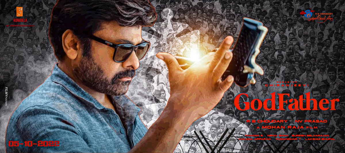AlwaysAkhilK's tweet photo. Poster Design Of 'BOSS OF THE BOSSES' Megastar @KChiruTweets "s #GodFather ๐๐๐ฅ!
Design @FilmyPosters
@jayam_mohanraja @MusicThaman @SuperGoodFilms_ @KonidelaPro @AlwaysRamCharan @ProducerNVP #FilmyPosters #GodFatherTeaser #HBDMegastarChiranjeevi https://t.co/Nlwa1GN5xt