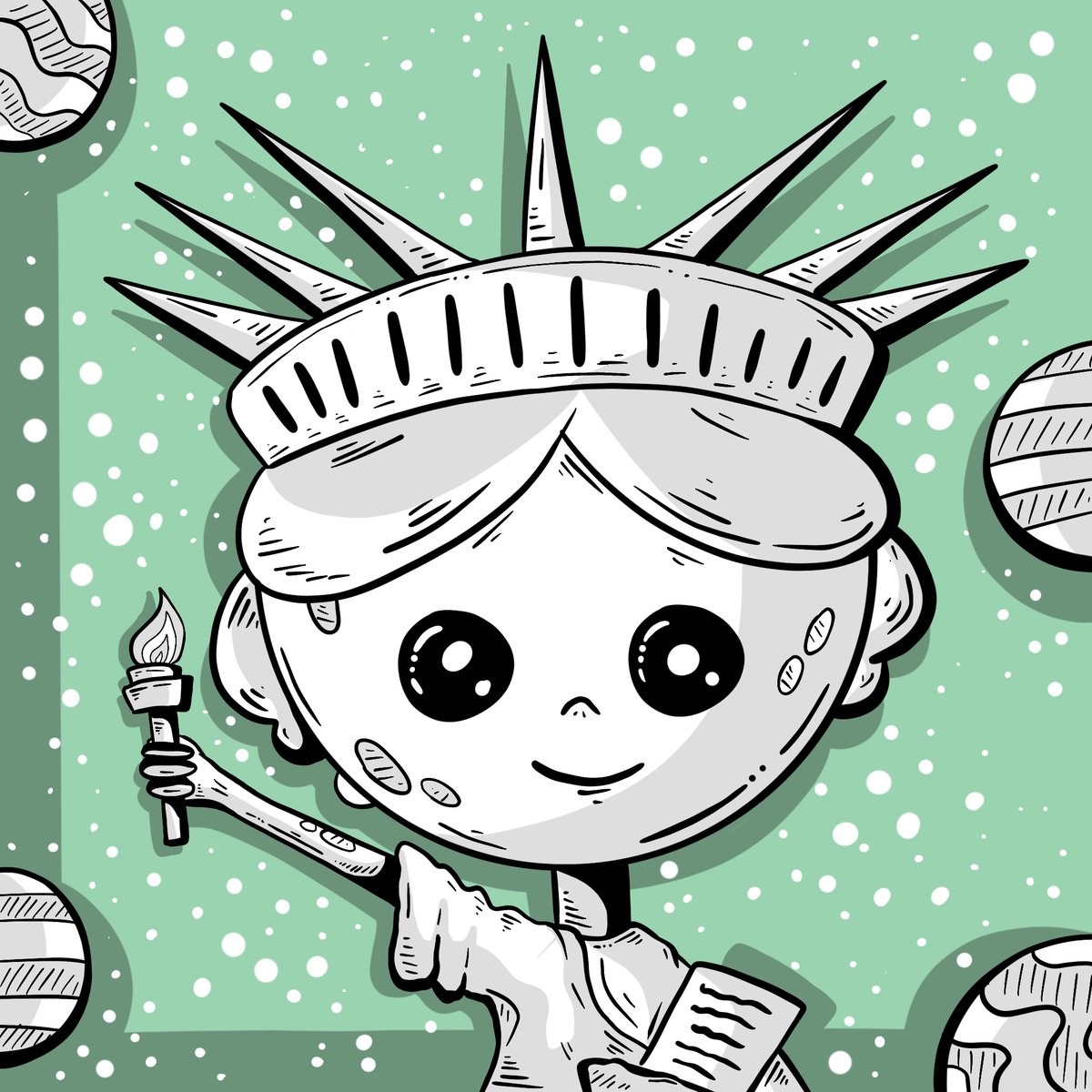 vvadroja's tweet photo. lady liberty planet #233

#nft #nftcommunity #NFTcollections https://t.co/rePEMYZVee