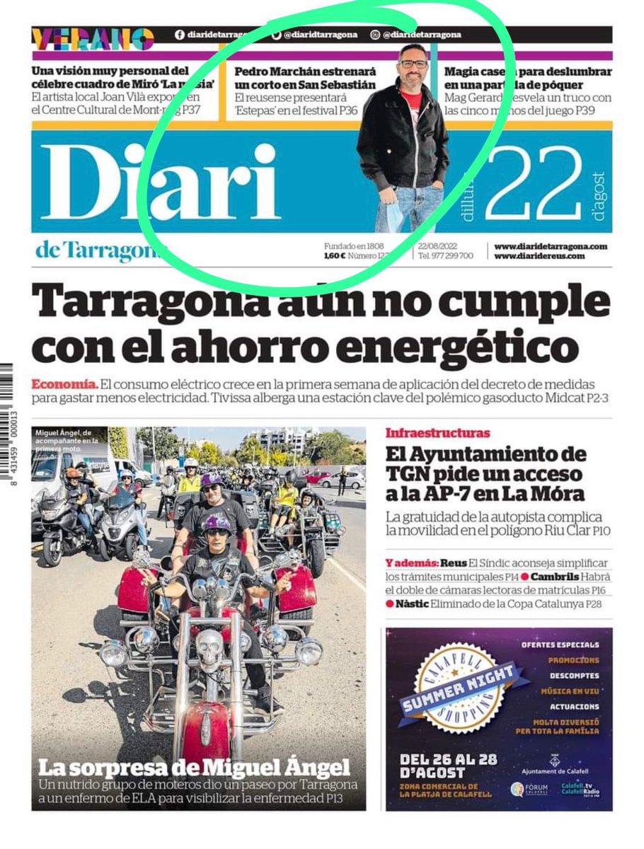 EscolaCineReus's tweet photo. El @diaridtarragona se hace eco del #audifuturestories, concurso de Audi a mejor guion para alumnos de escuelas de cine. ¡Muy orgullosos de nuestros alumnos! https://t.co/ZxHgyKM1aD