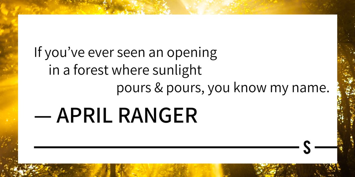 slowdownshow's tweet photo. “Today’s poem is an exercise in reclamation. In it, the poet writes like a whirling dervish, spinning in luminous circles, undressing her name for its essence,” says guest host @sheer_awe

Today’s poem is “My Name Is Not The Cruelest Month” by @aprilranger https://t.co/cJTl8uSaq5 https://t.co/JA5AYmdpf8