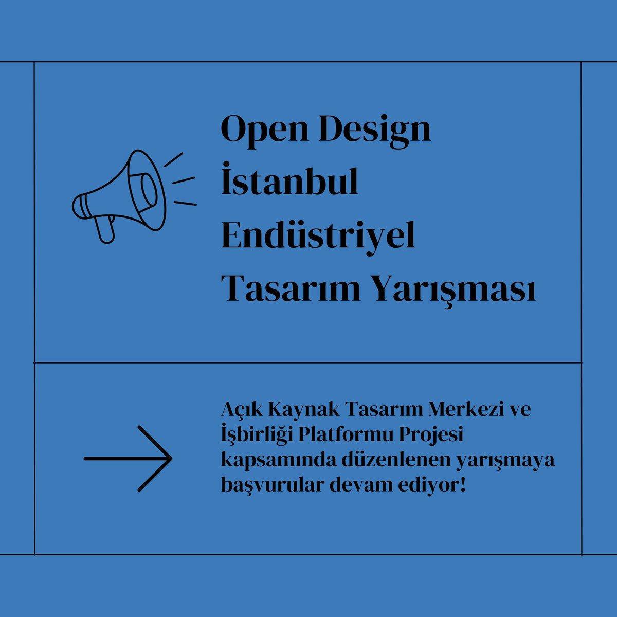 istanbulcreanet's tweet photo. Açık Kaynak Tasarım Merkezi ve İşbirliği Platformu Projesi kapsamında düzenlenen ödüllü Endüstriyel Tasarım Yarışması’na başvurular devam ediyor. 🏆

Şartname, detaylar ve başvuru formu için https://t.co/efHZsCJBzw adresini ziyaret edebilirsiniz.

@TIAD1992 https://t.co/GnhIpT2NuH