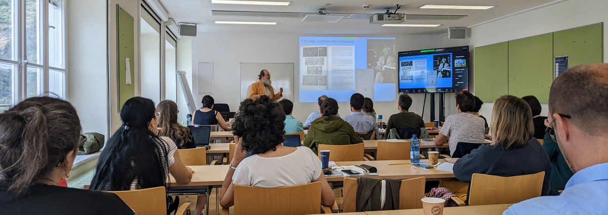 Jiri Vnoucek explaining visual analysis of #parchment #ERC