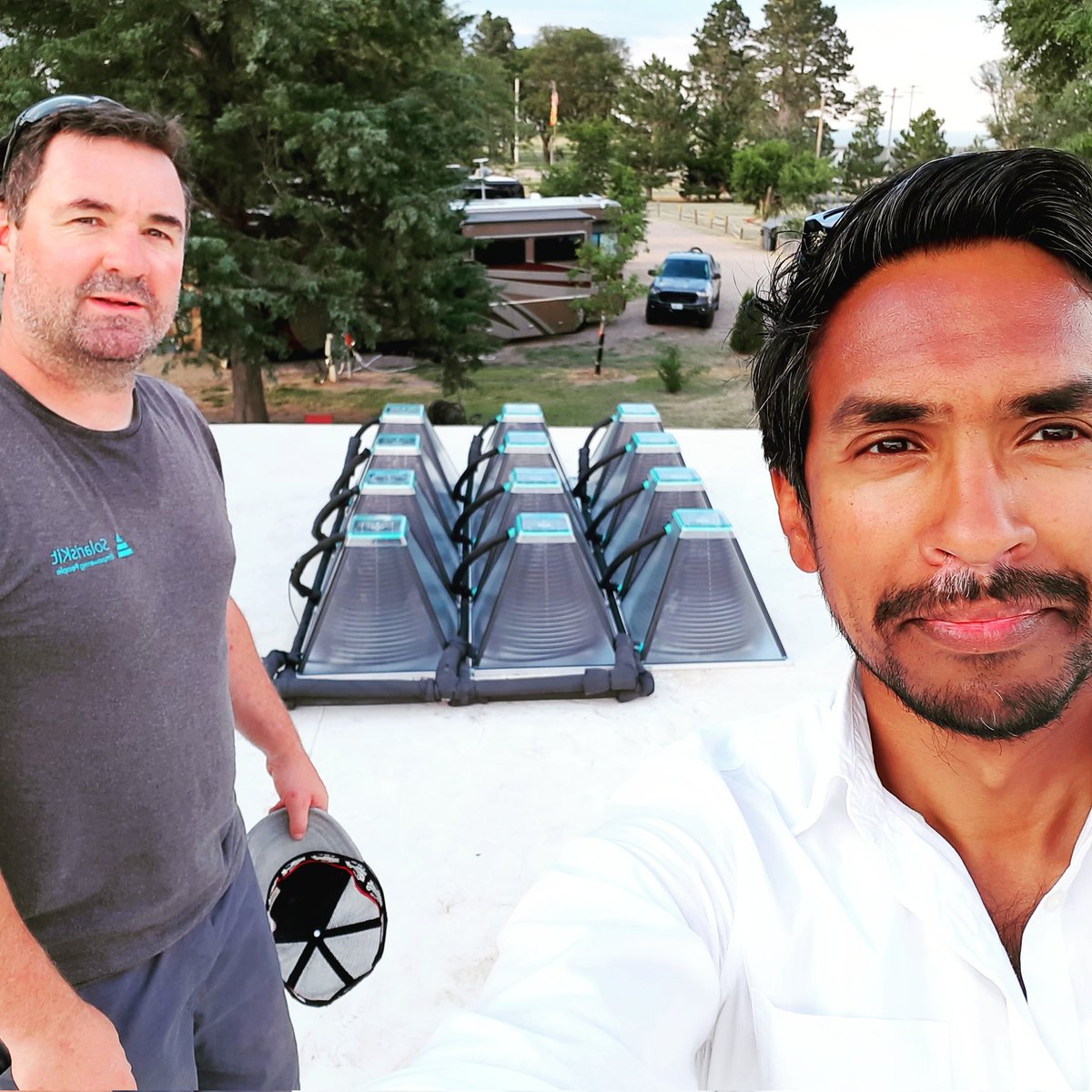 flatpacksolar's tweet photo. Our first commercial installation at @KOAKampgrounds Goodland is complete! Our #solar hot water system looks pretty awesome doesn't it?
#netzero #climateaction #heating #heatishalf #solarhotwater #kansas https://t.co/AClOBf86OR