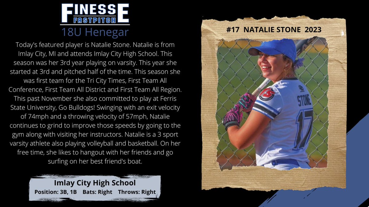 FinesseHenegar's tweet photo. Player introductions. @nataliiestonee @FinesseSoftball @FinesseOrg #meetourgirls https://t.co/1uCKYVInbD